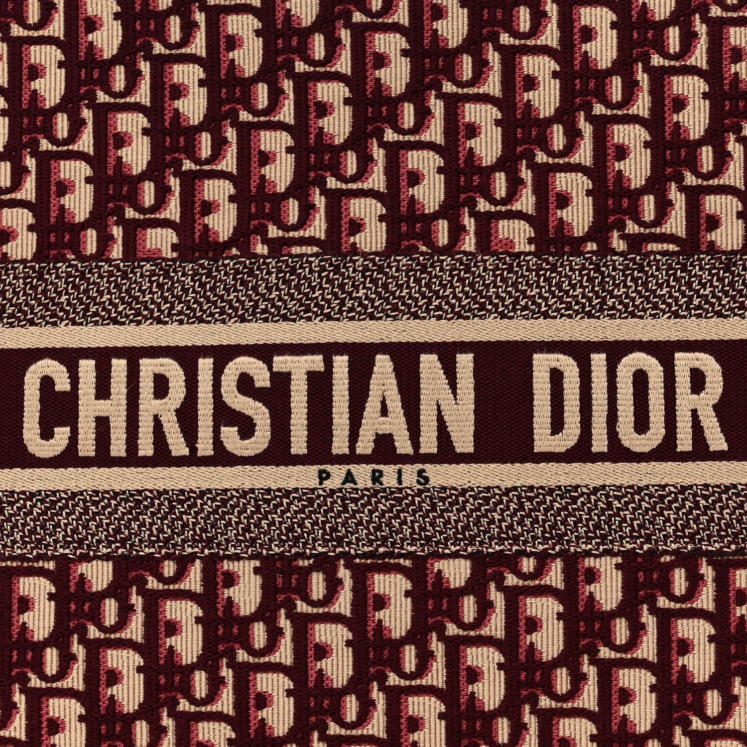 Oblique Large Book Tote Burgundy Multicolor - Image 8