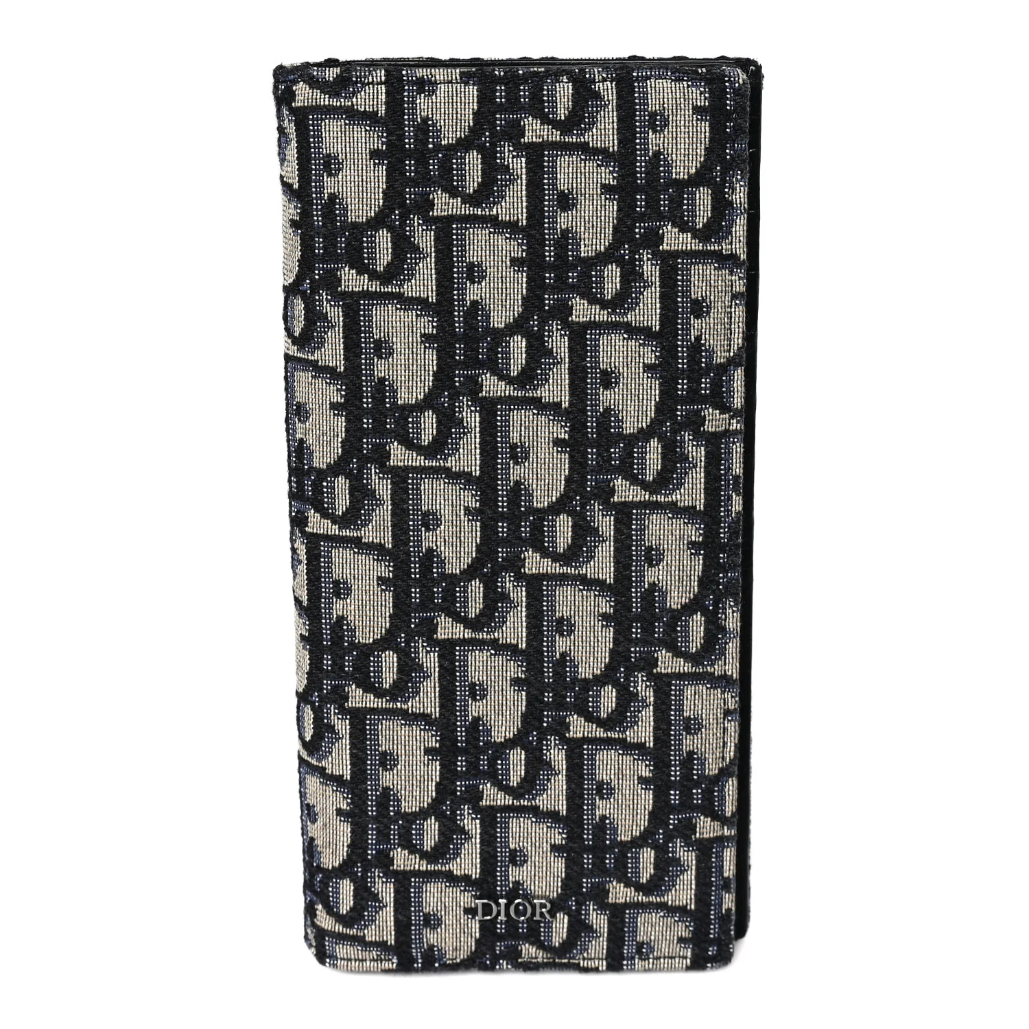 Oblique Long Vertical Wallet Blue Multicolor