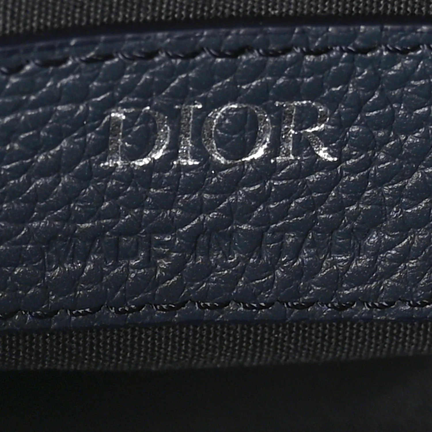 Oblique Mens Saddle Bag Black Blue - Image 6