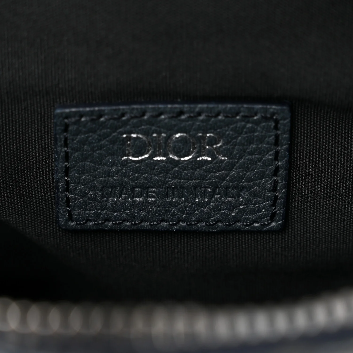 Oblique Mens Saddle Bag Black Blue - Image 6