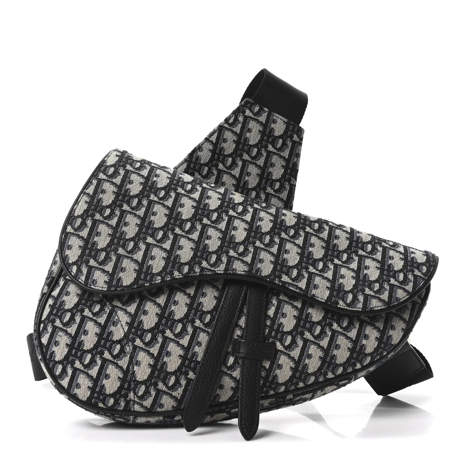 Oblique Mens Saddle Bag Blue