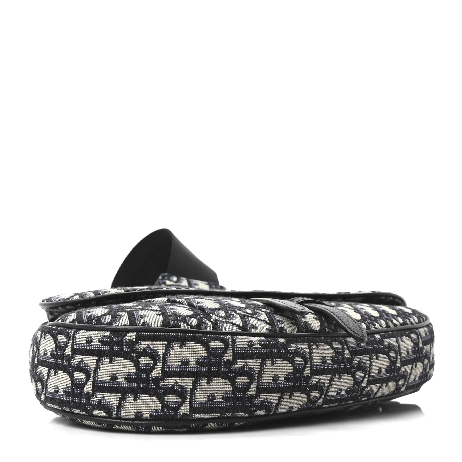 Oblique Mens Saddle Bag Blue - Image 3