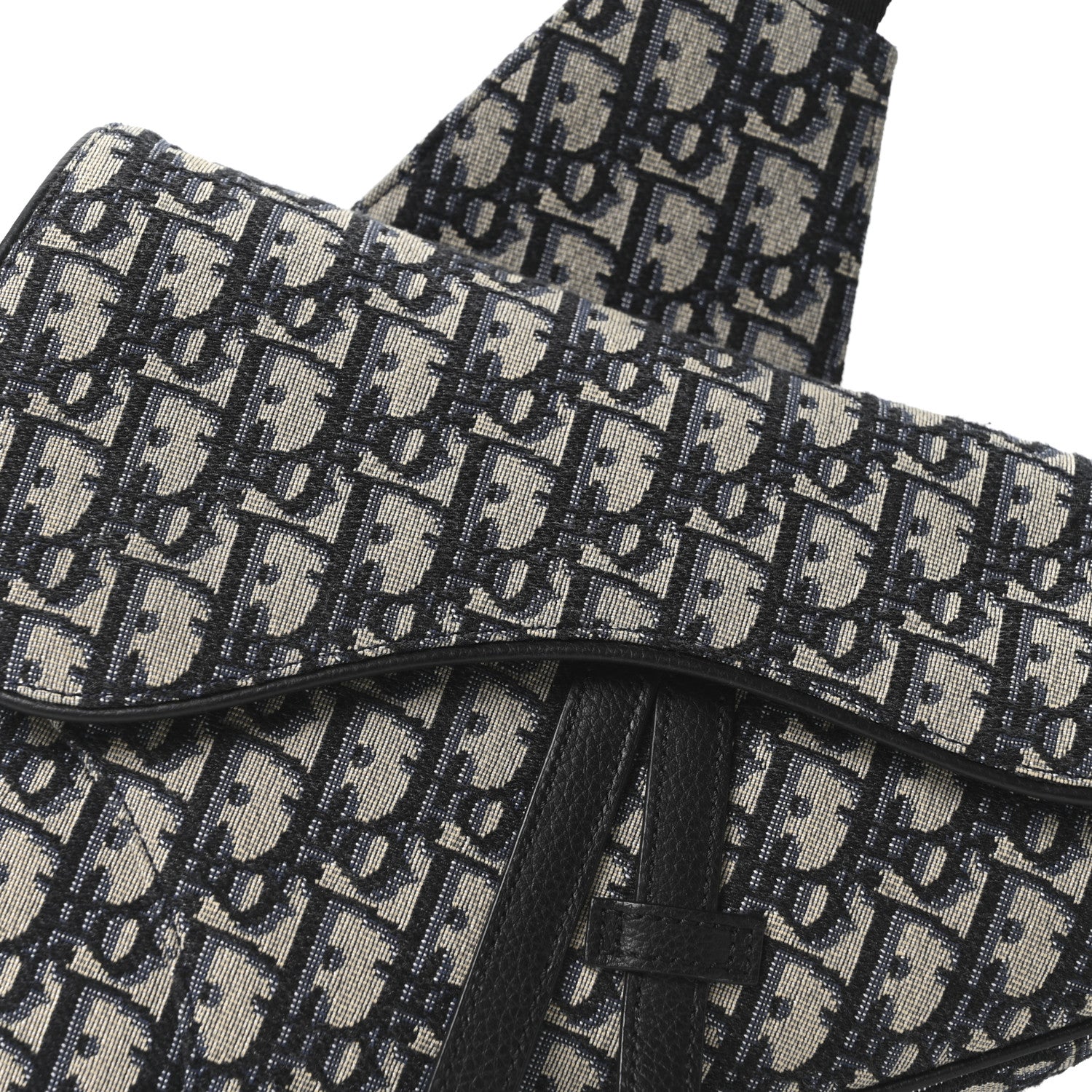 Oblique Mens Saddle Bag Blue - Image 7