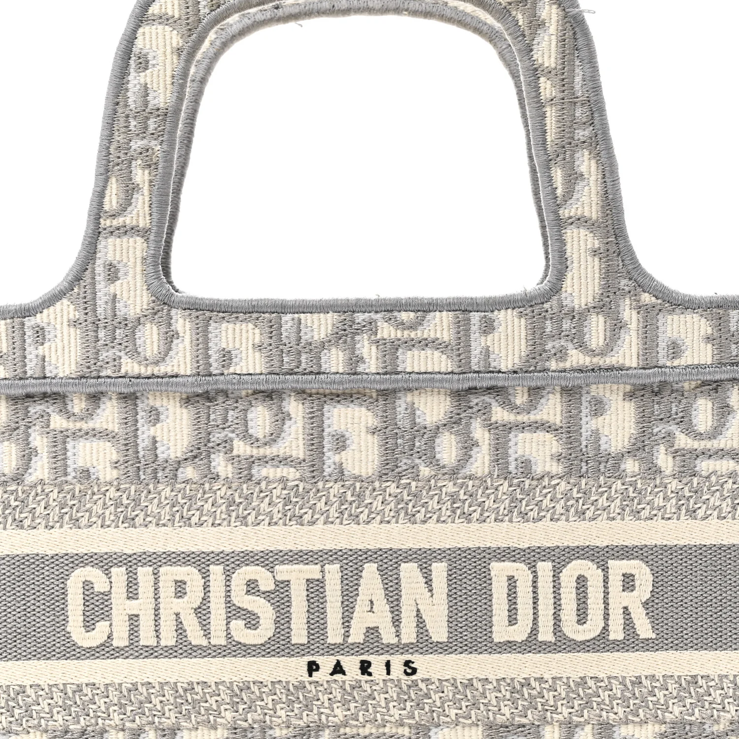 Oblique Mini Book Tote Grey Multicolor - Image 8