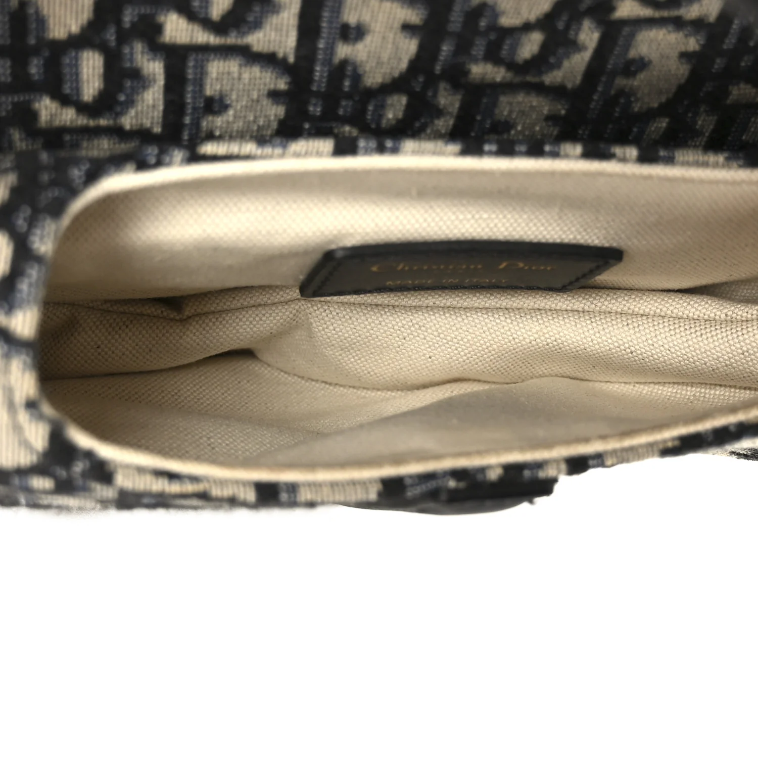 Oblique Mini Saddle Bag Blue - Image 5