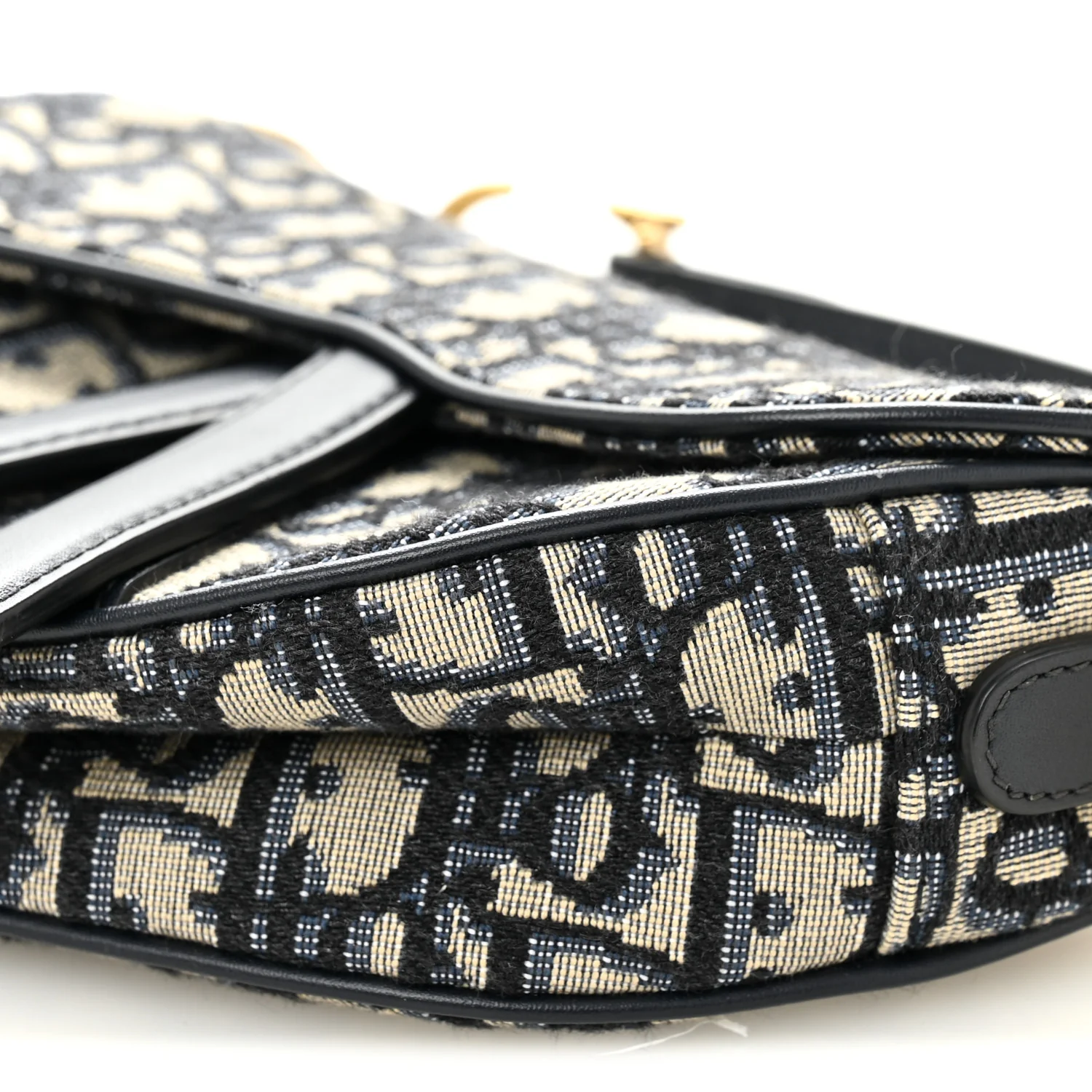 Oblique Mini Saddle Bag Blue - Image 10