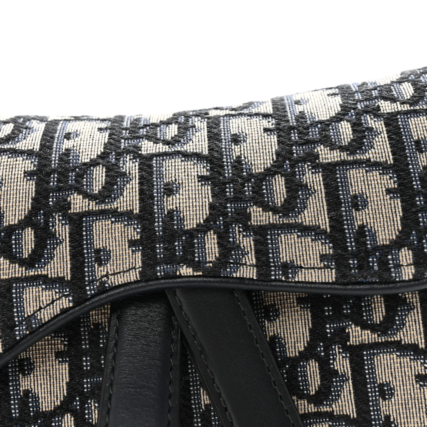 Oblique Mini Saddle Bag Blue - Image 6