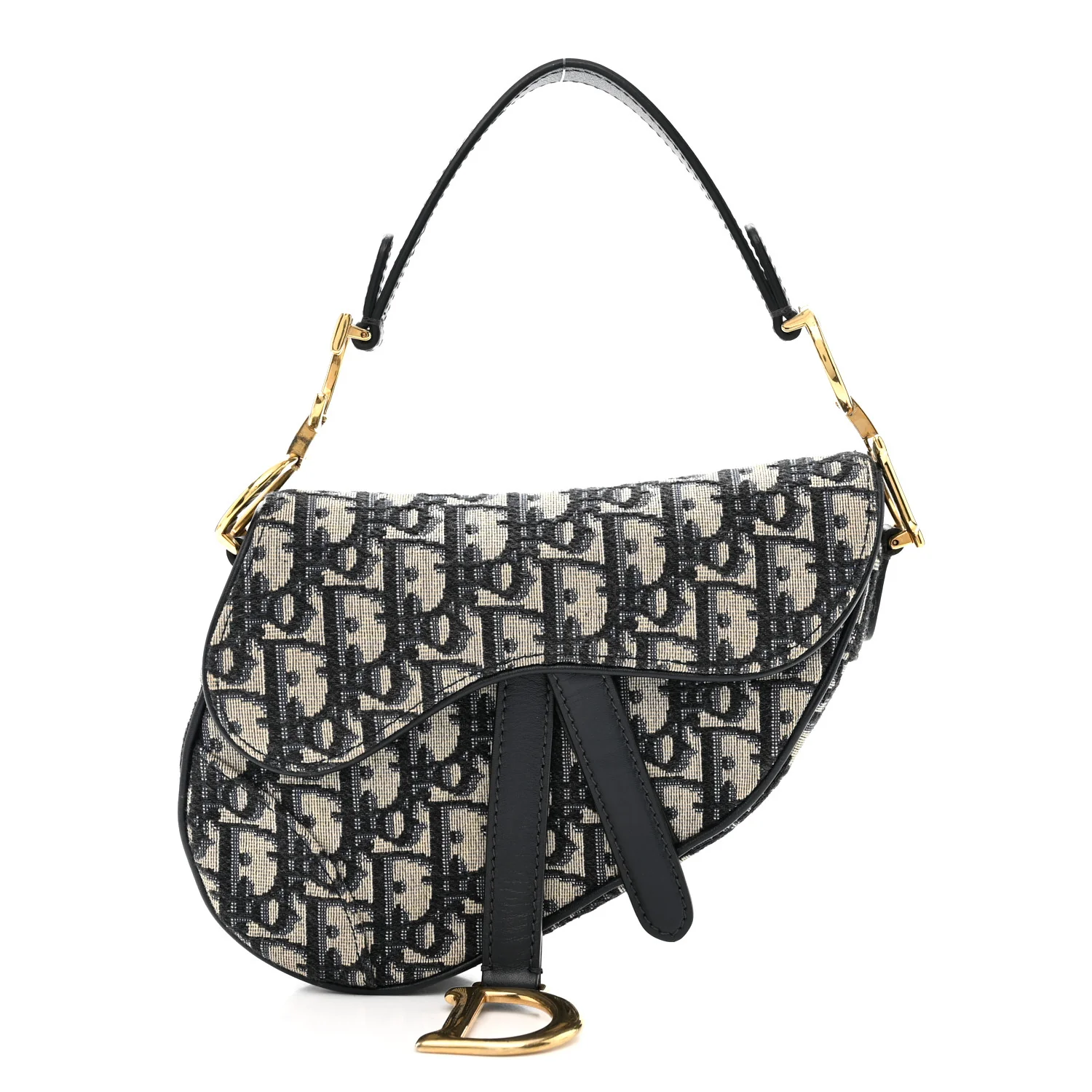 Oblique Mini Saddle Bag Blue