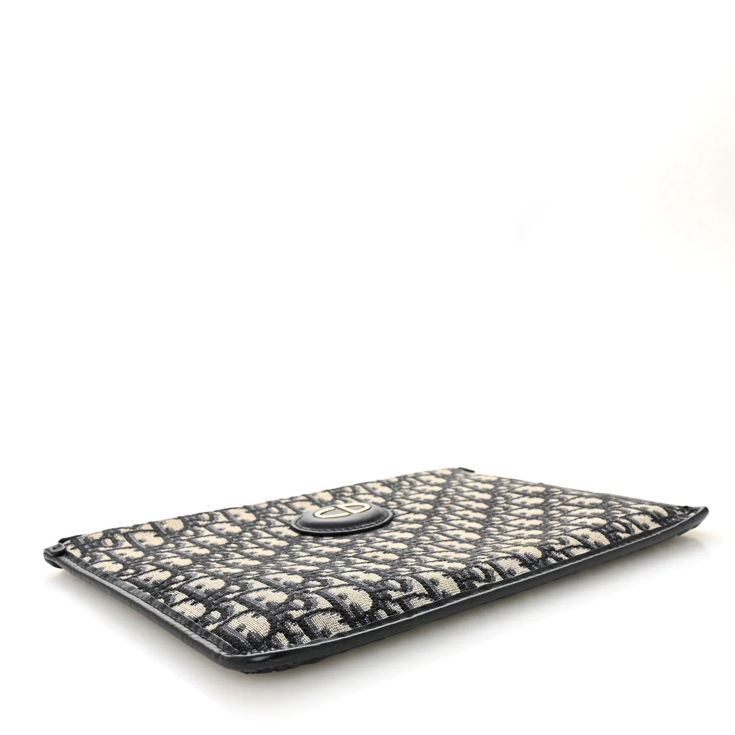 Oblique Monogram Pouch Clutch Blue - Image 4