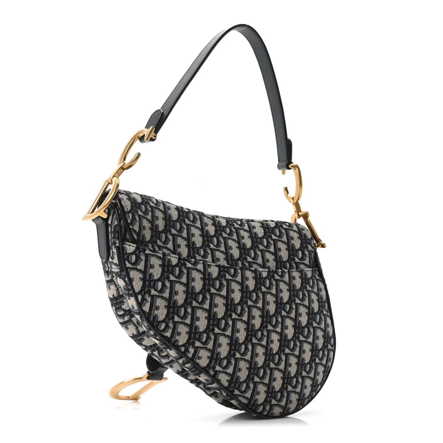 Oblique Saddle Bag Blue - Image 3