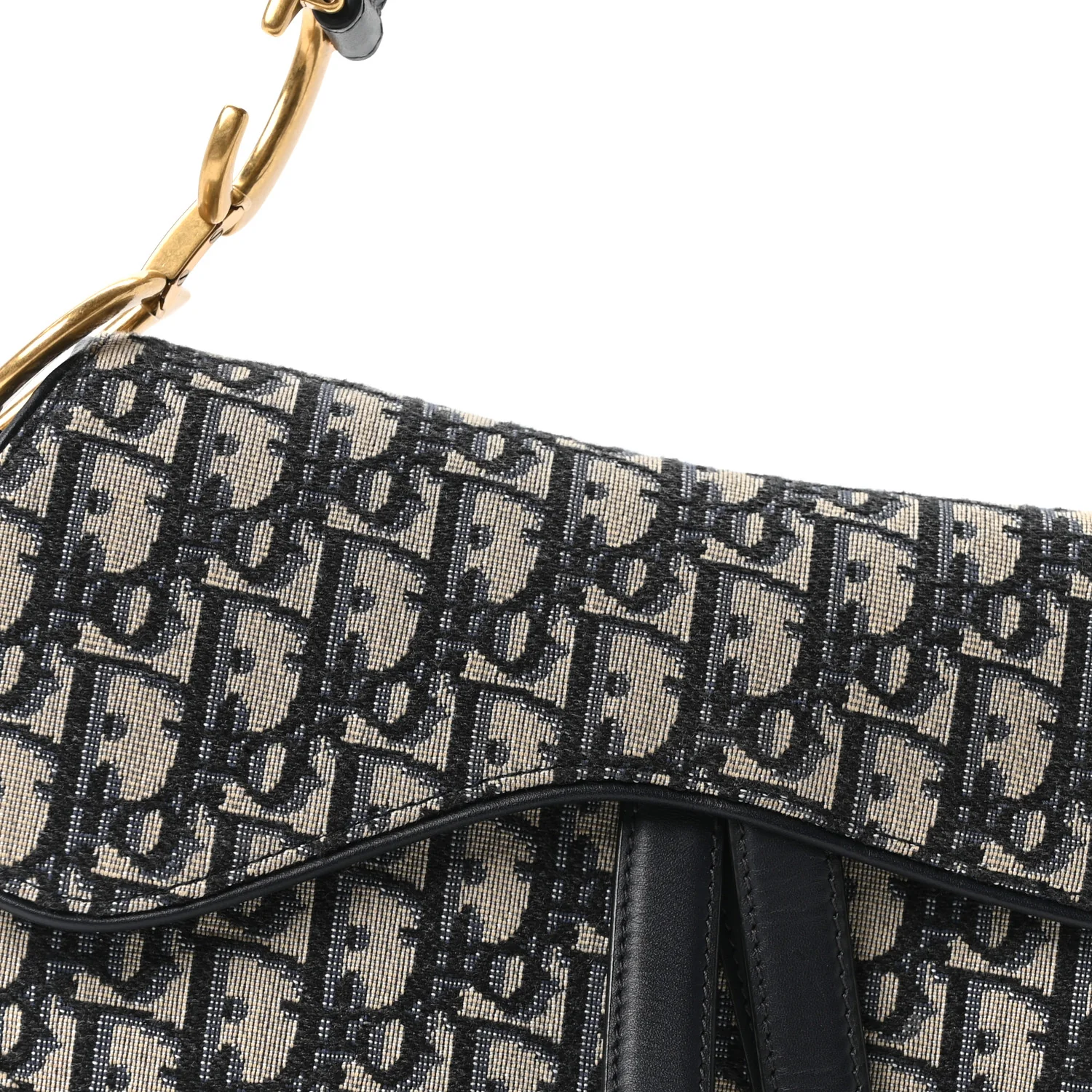 Oblique Saddle Bag Blue - Image 8
