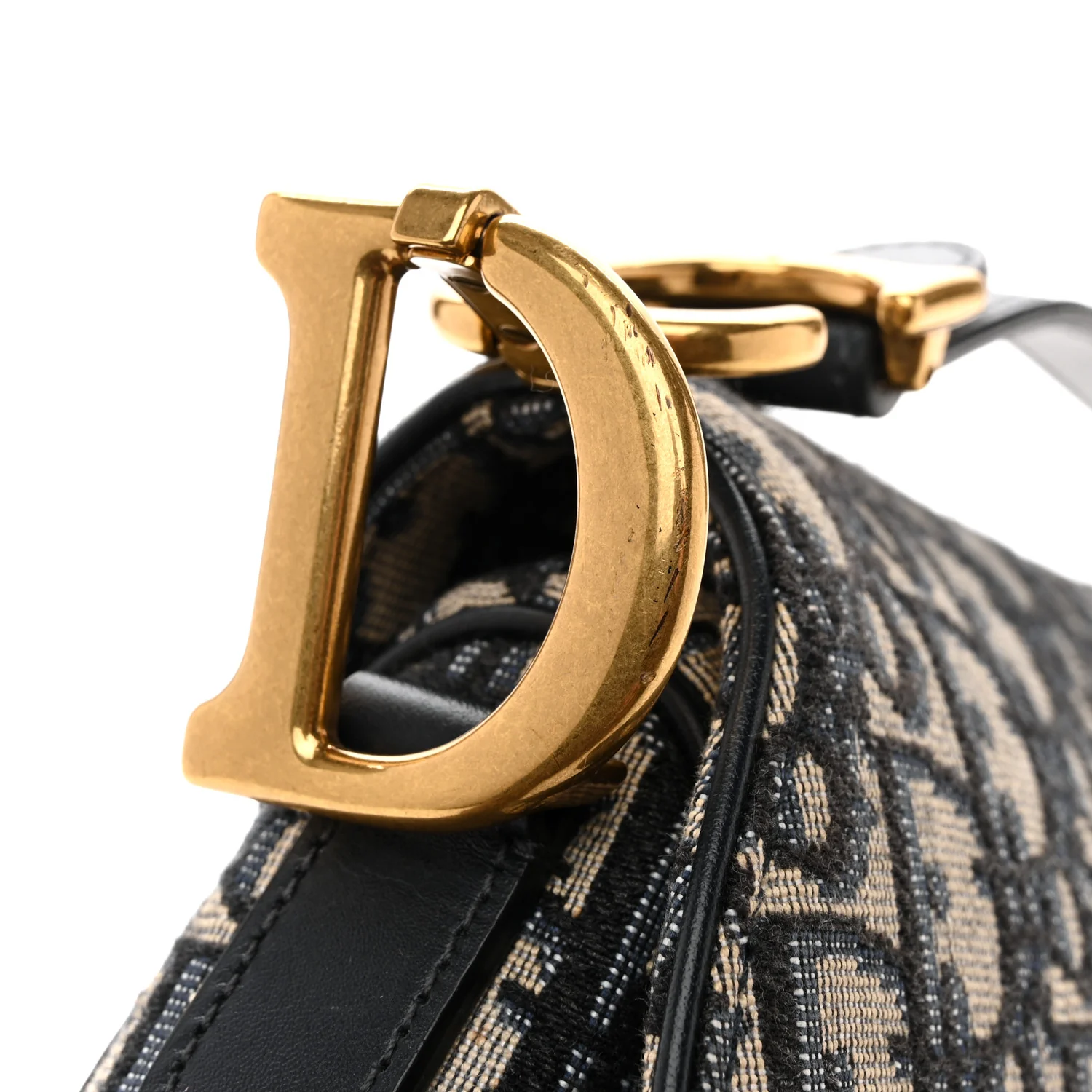 Oblique Saddle Bag Blue - Image 11