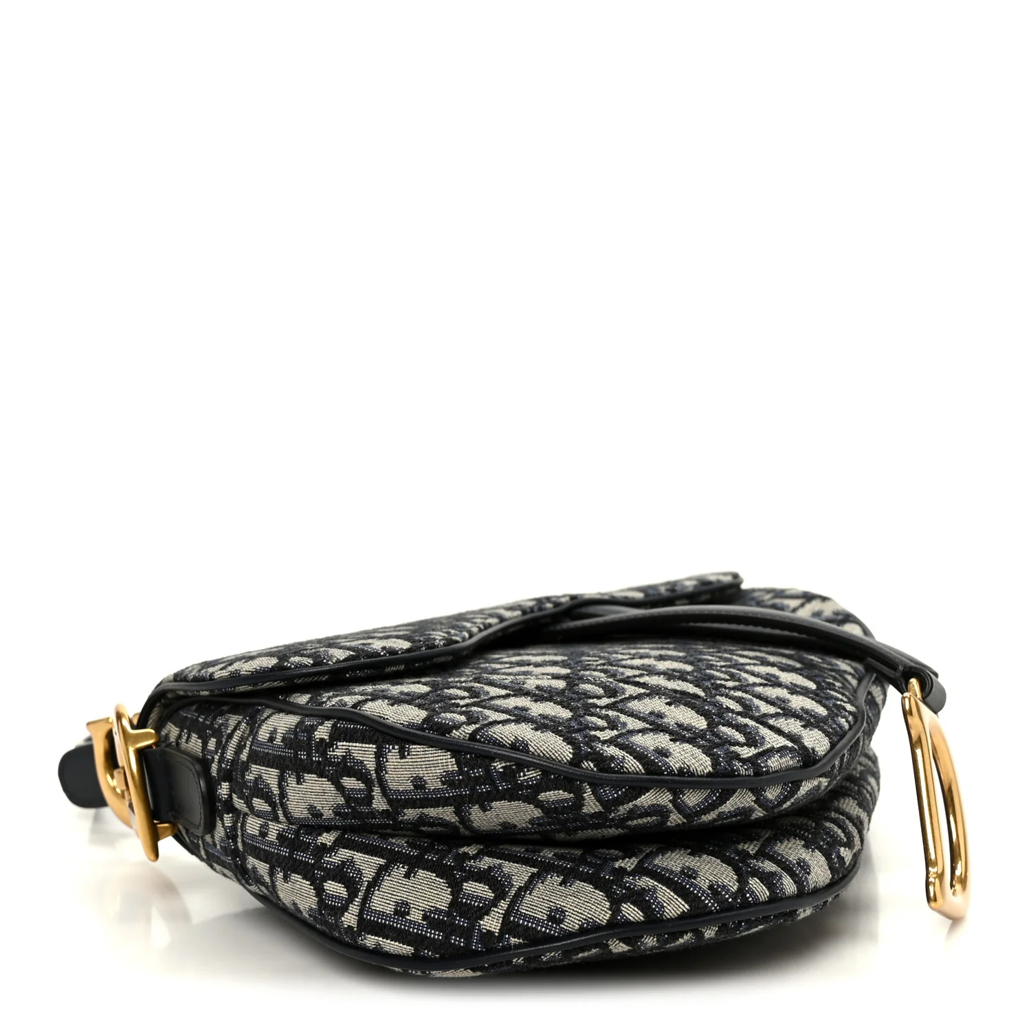 Oblique Saddle Bag Blue - Image 4