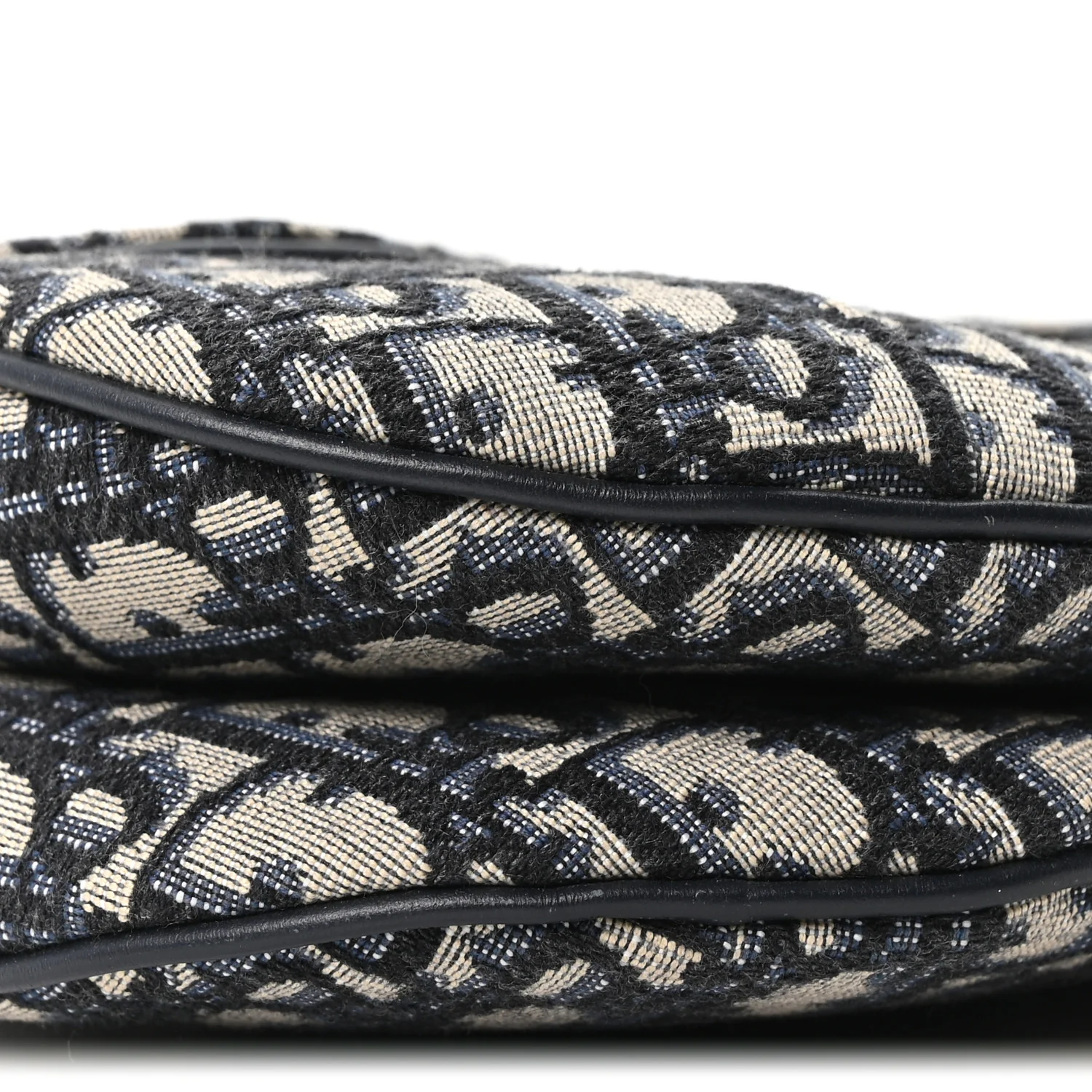 Oblique Saddle Bag Blue - Image 9