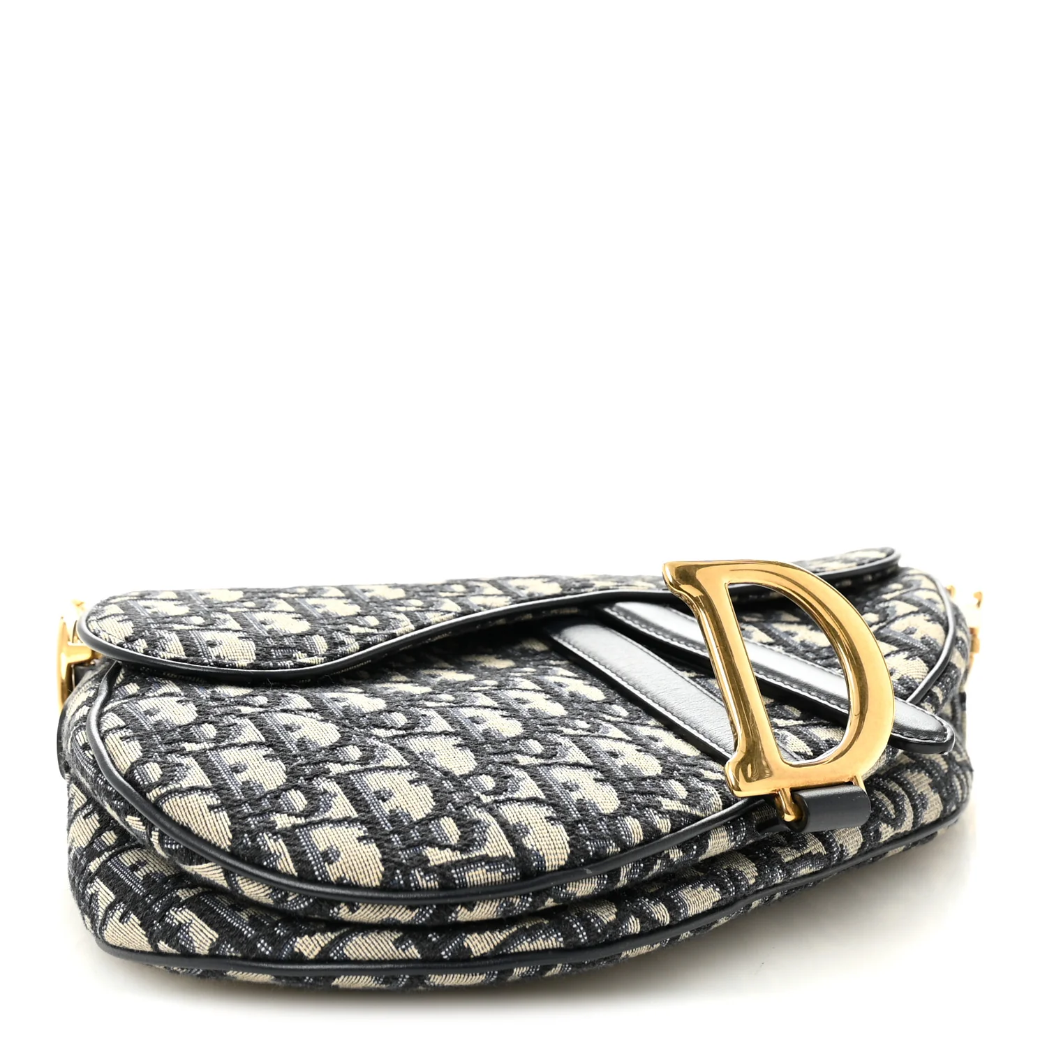 Oblique Saddle Bag Blue - Image 4