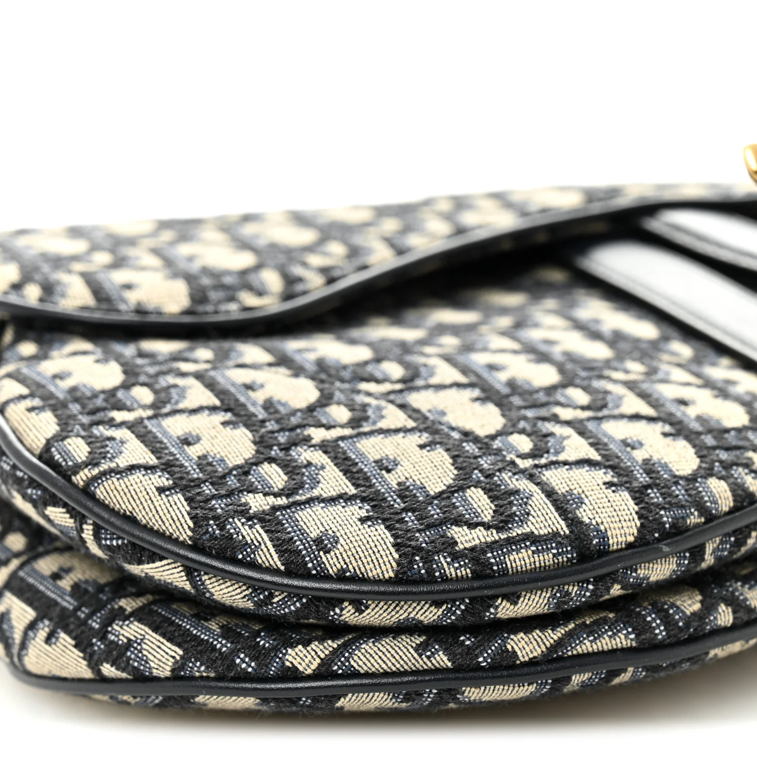 Oblique Saddle Bag Blue - Image 9