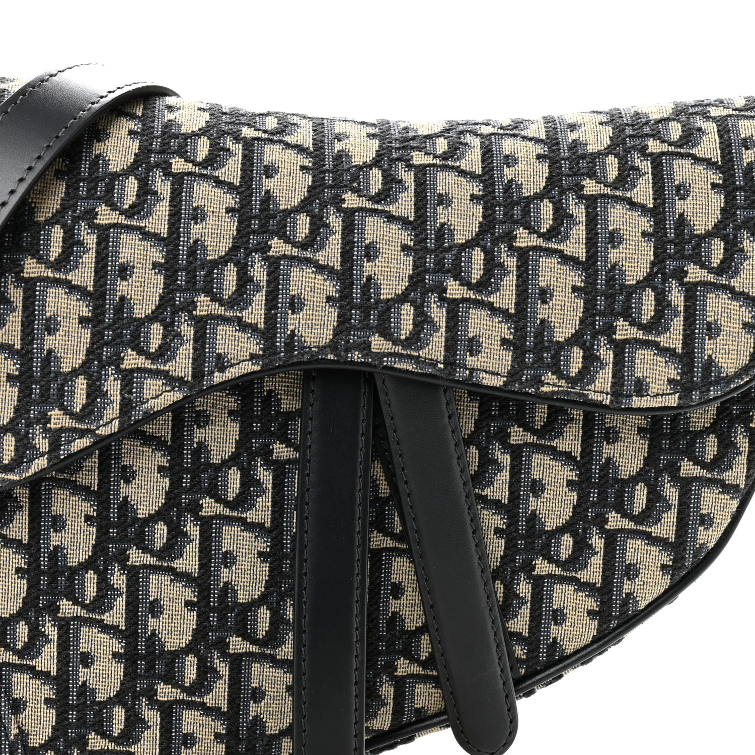 Oblique Saddle Bag With Strap Blue - Image 8