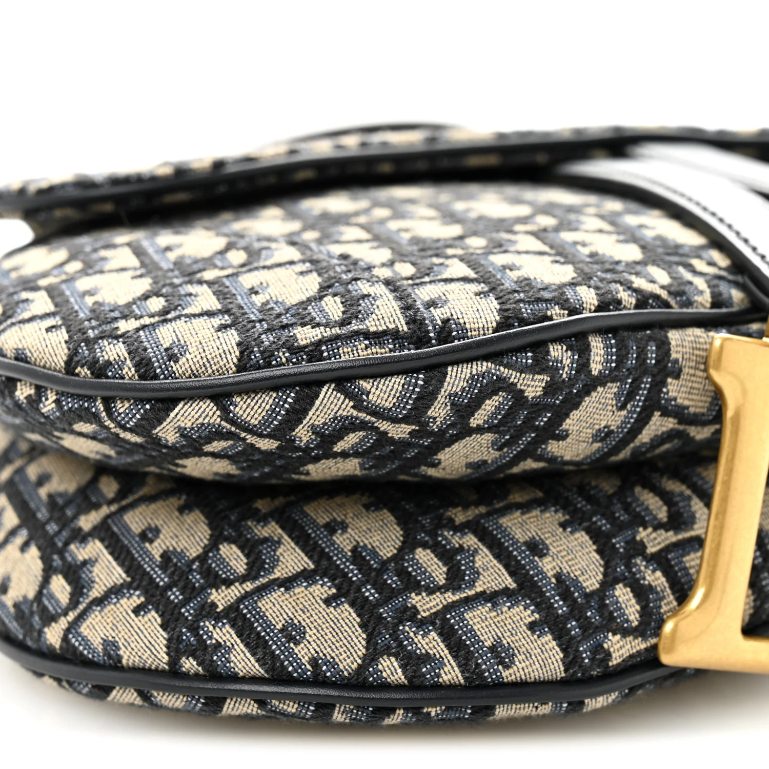 Oblique Saddle Bag With Strap Blue - Image 9