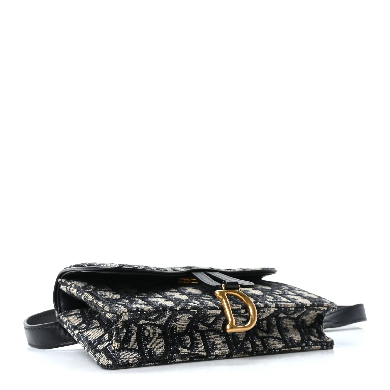 Oblique Saddle Belt Bag Blue - Image 4