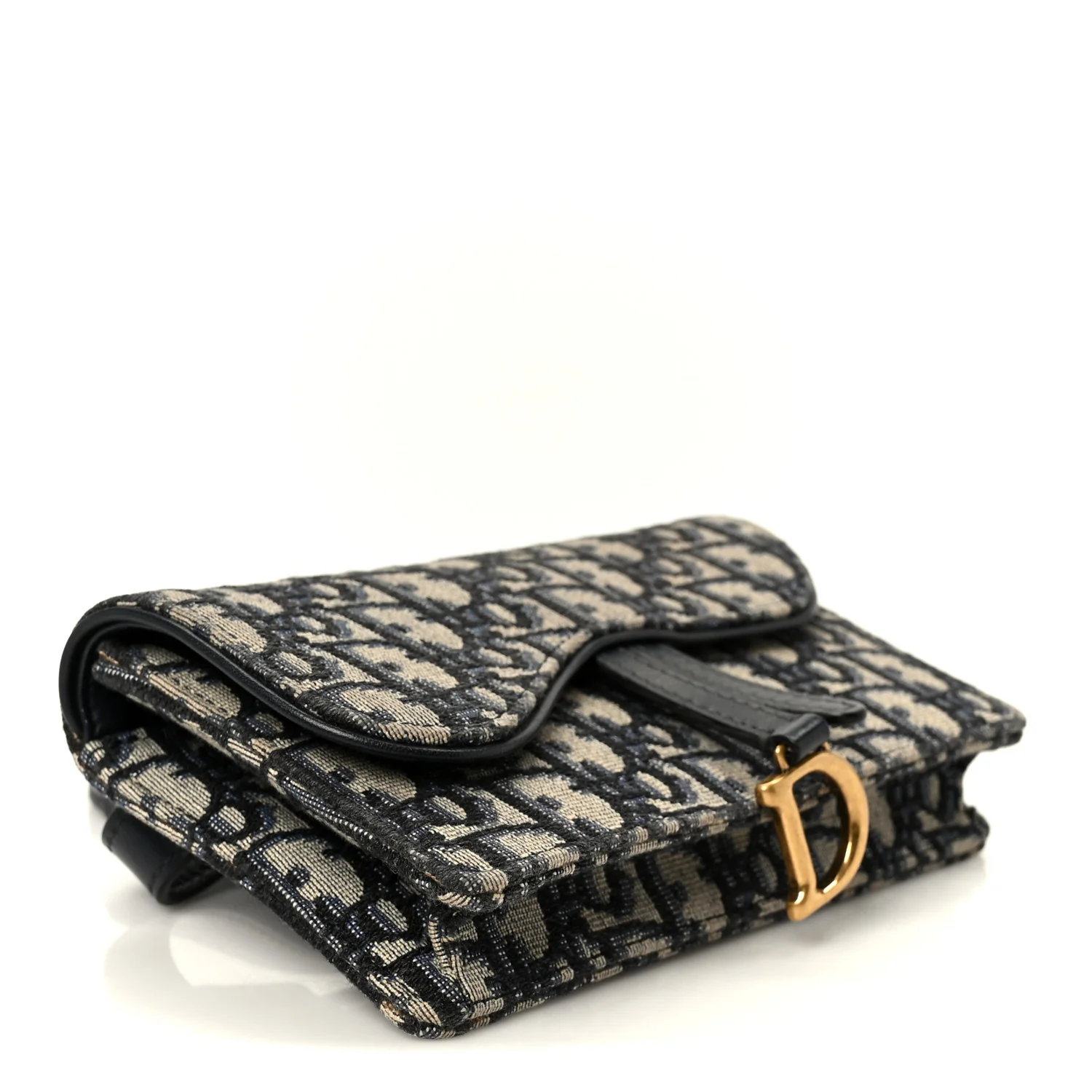 Oblique Saddle Belt Bag Blue - Image 3