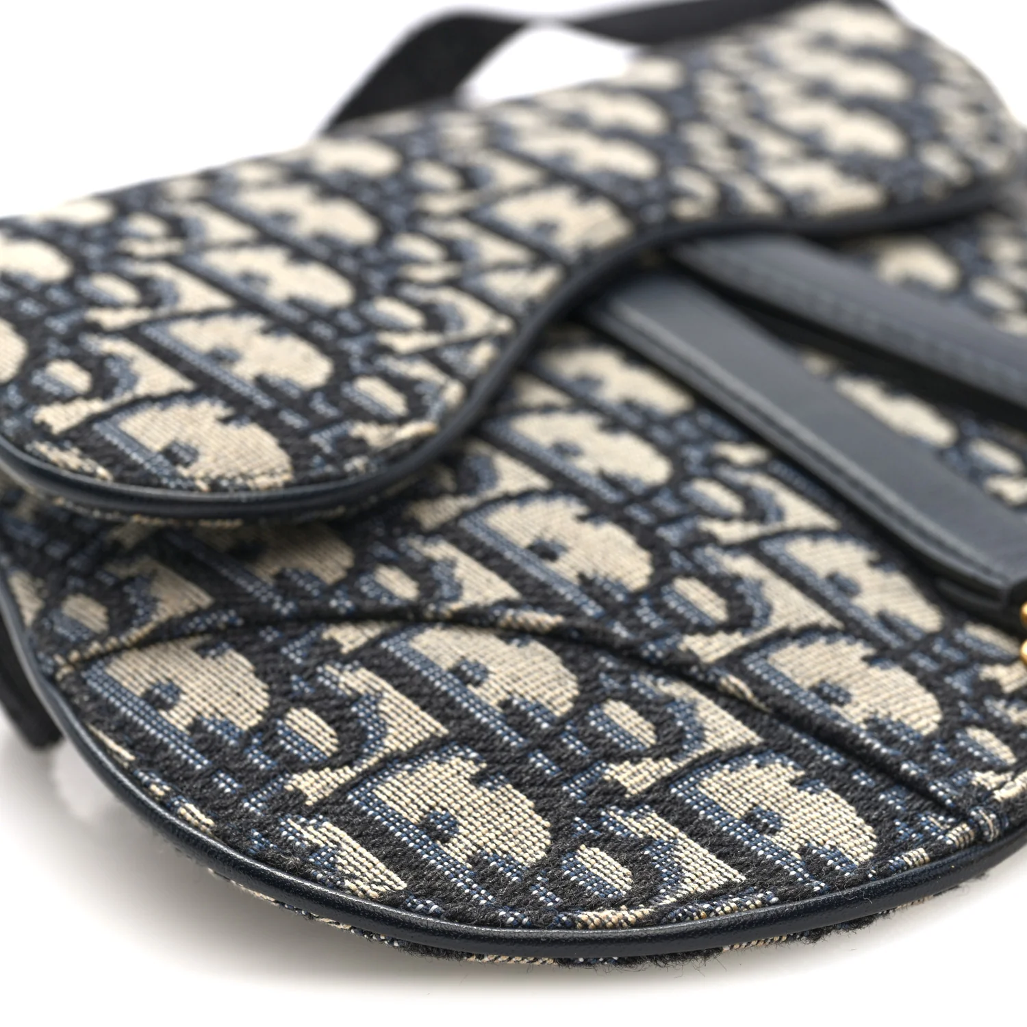 Oblique Saddle Belt Pouch Blue - Image 7