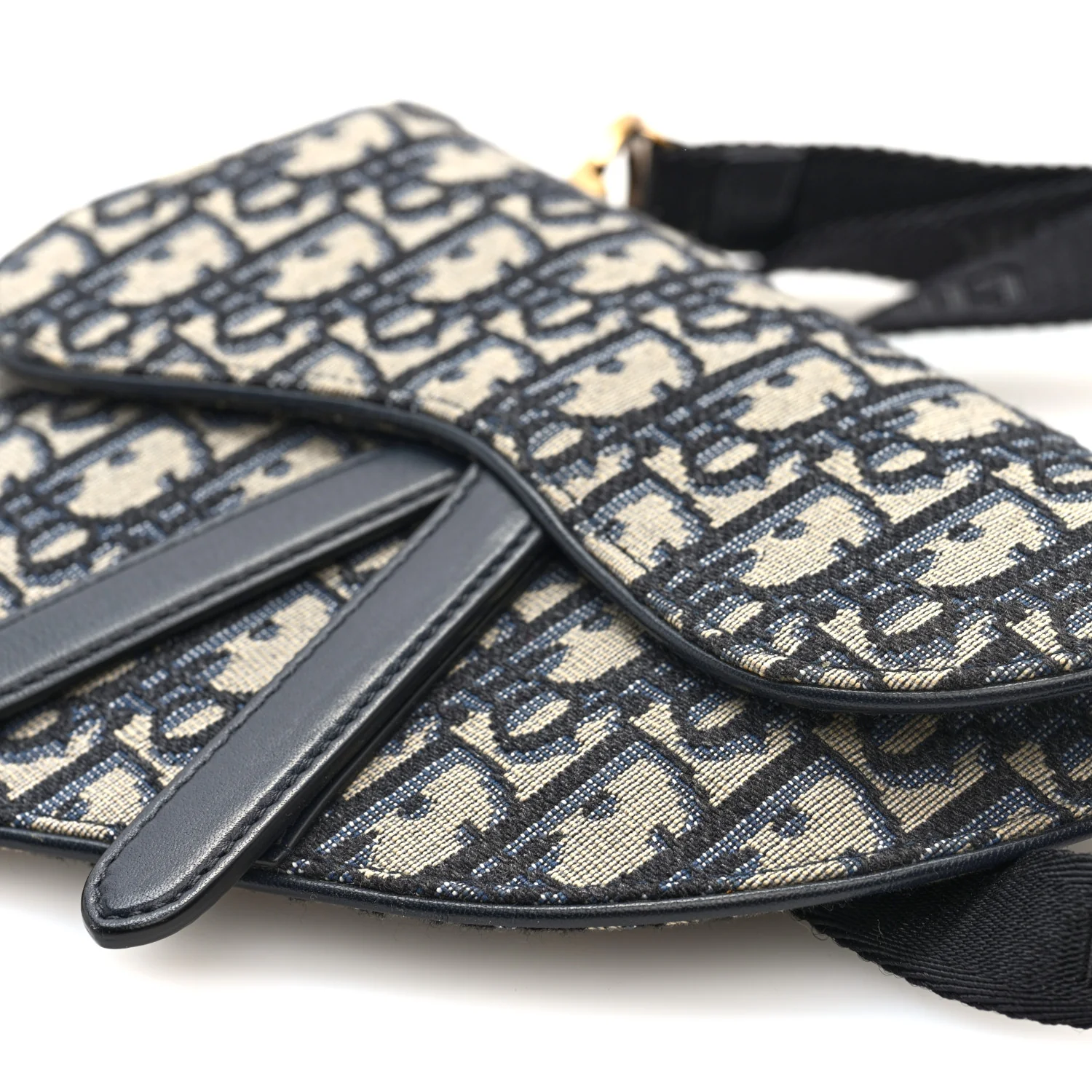 Oblique Saddle Belt Pouch Blue - Image 8