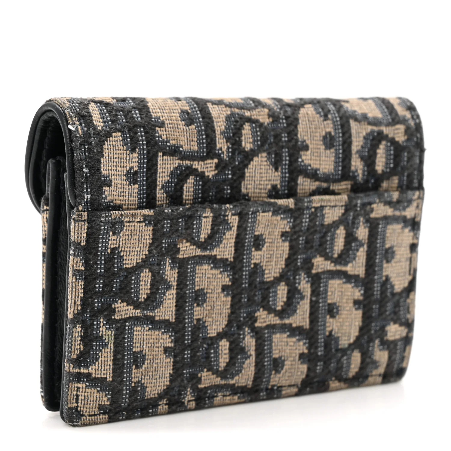 Oblique Saddle Card Holder Blue - Image 3