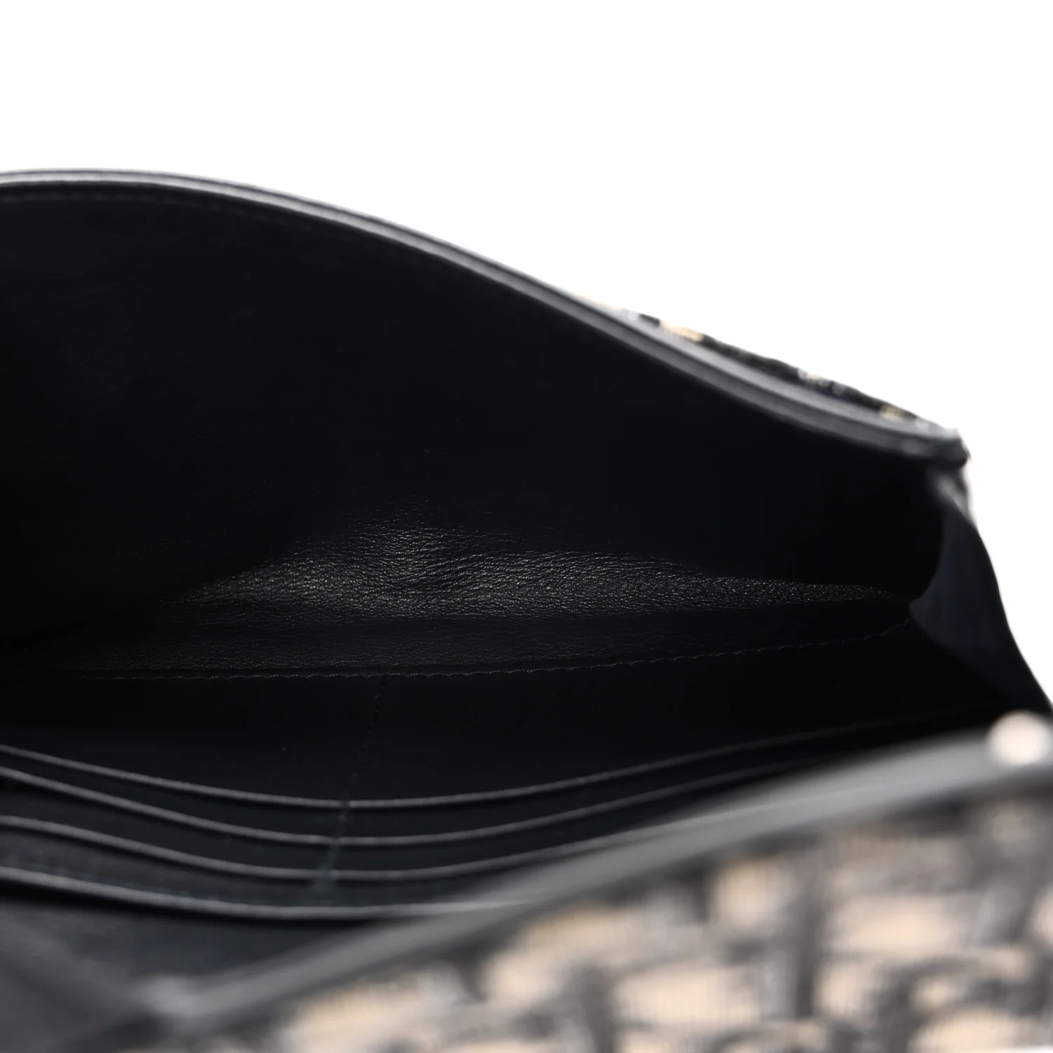 Oblique Saddle Chain Long Wallet Blue - Image 6