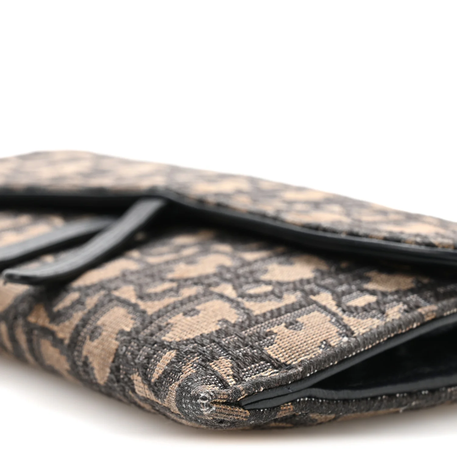 Oblique Saddle Chain Long Wallet Blue - Image 11