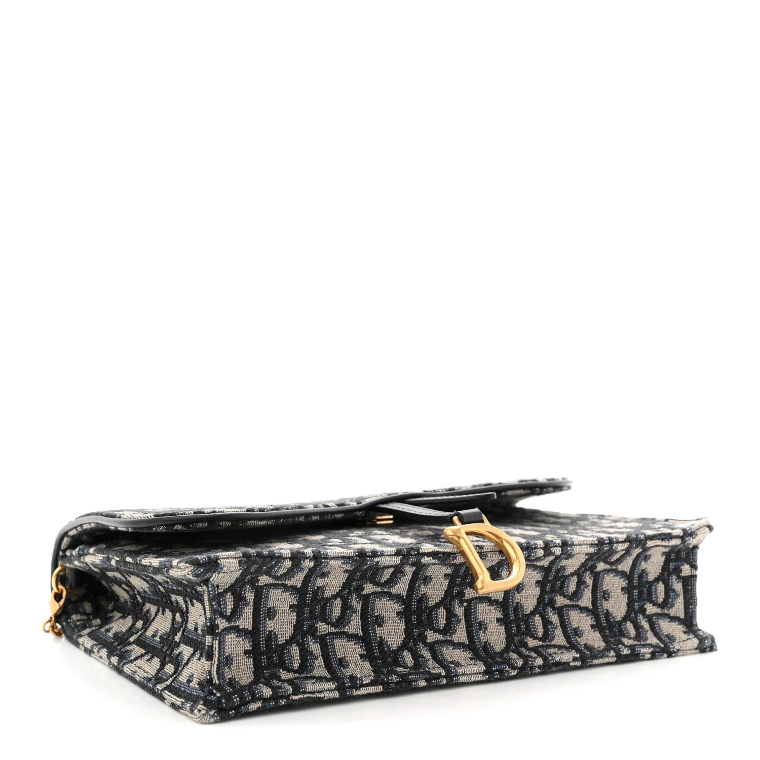 Oblique Saddle Chain Pouch Blue - Image 4