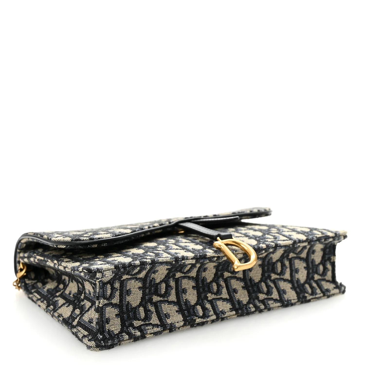 Oblique Saddle Chain Pouch Blue - Image 4