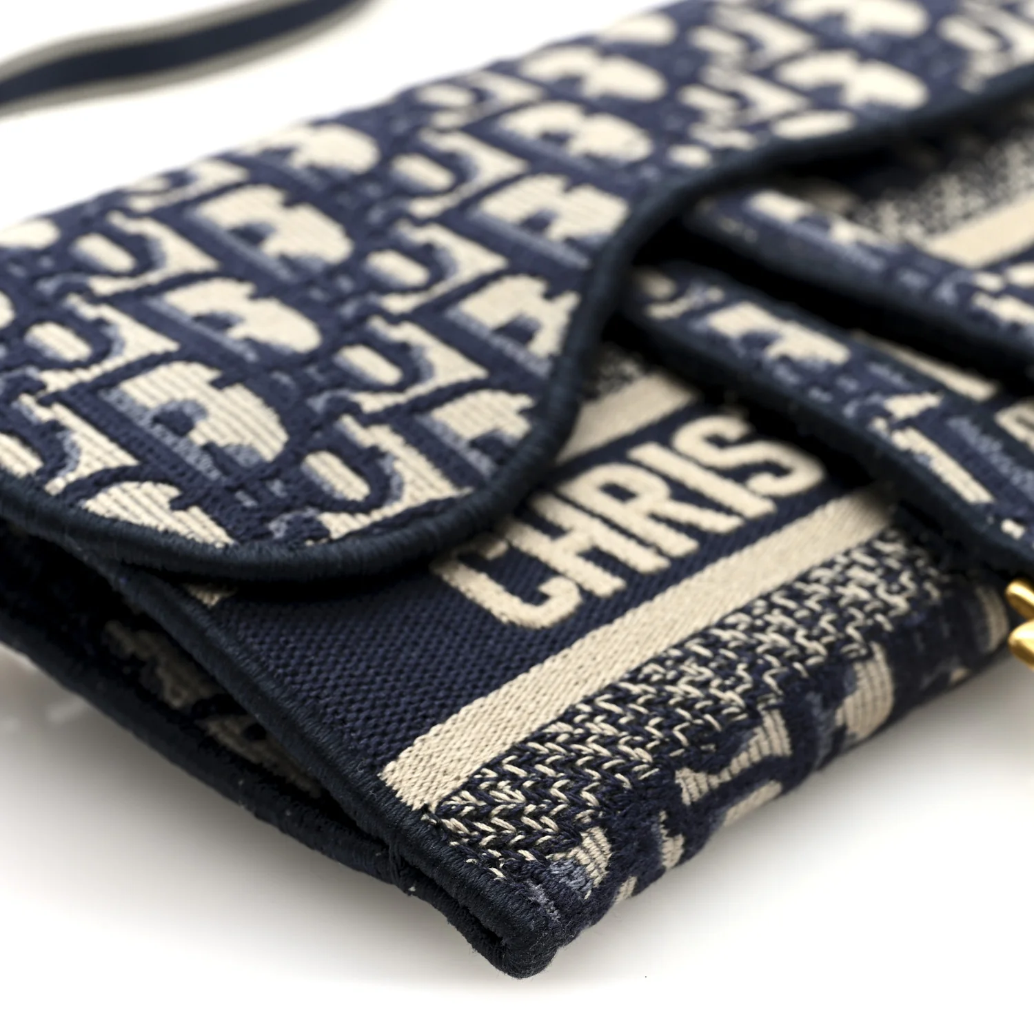 Oblique Slim Saddle Pouch Blue - Image 7