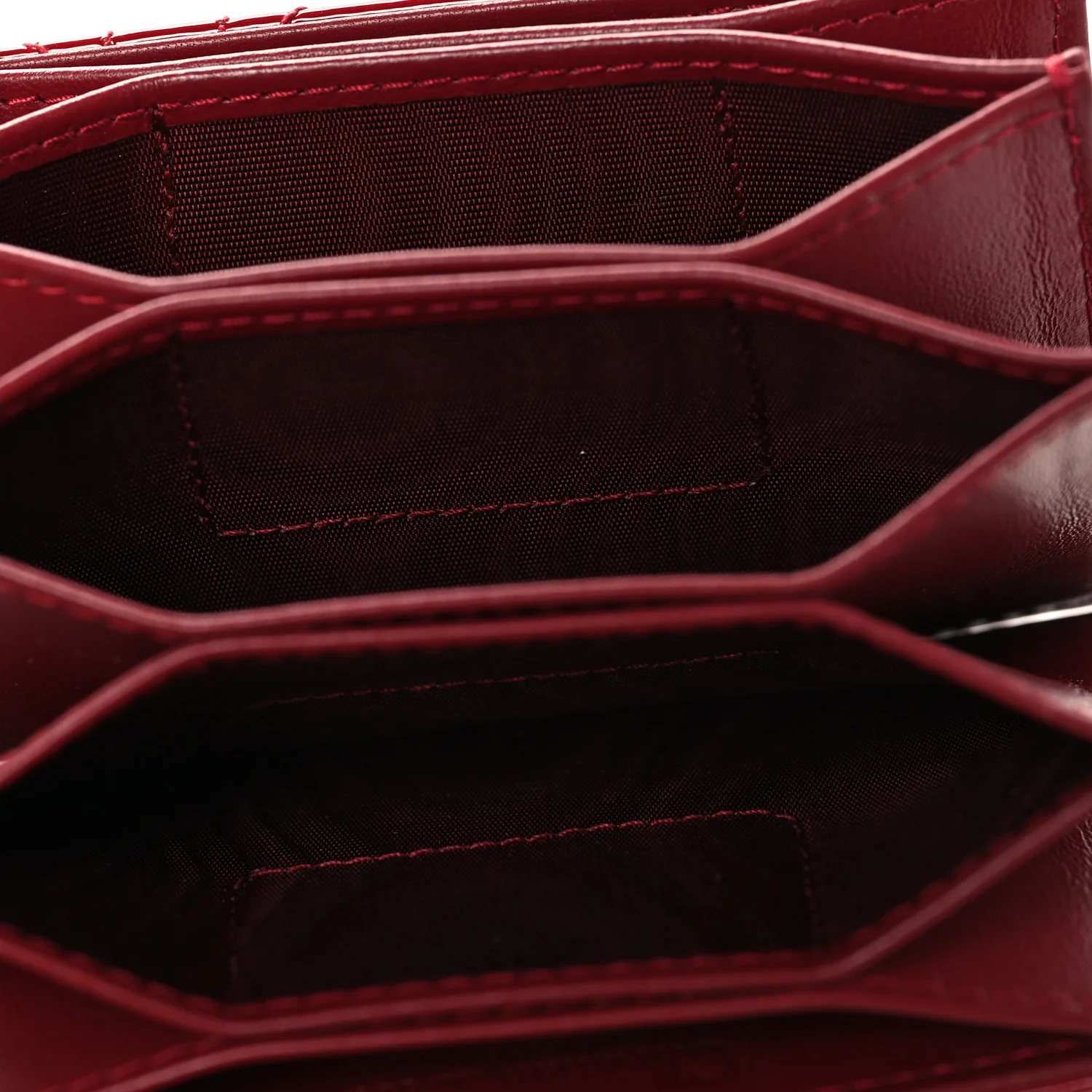 Patent Cannage Lady Dior 5-Gusset Card Holder Rouge - Image 5