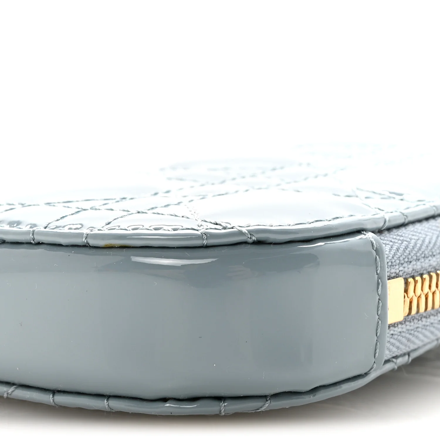 Patent Cannage Lady Dior Phone Holder Bracing Blue - Image 9