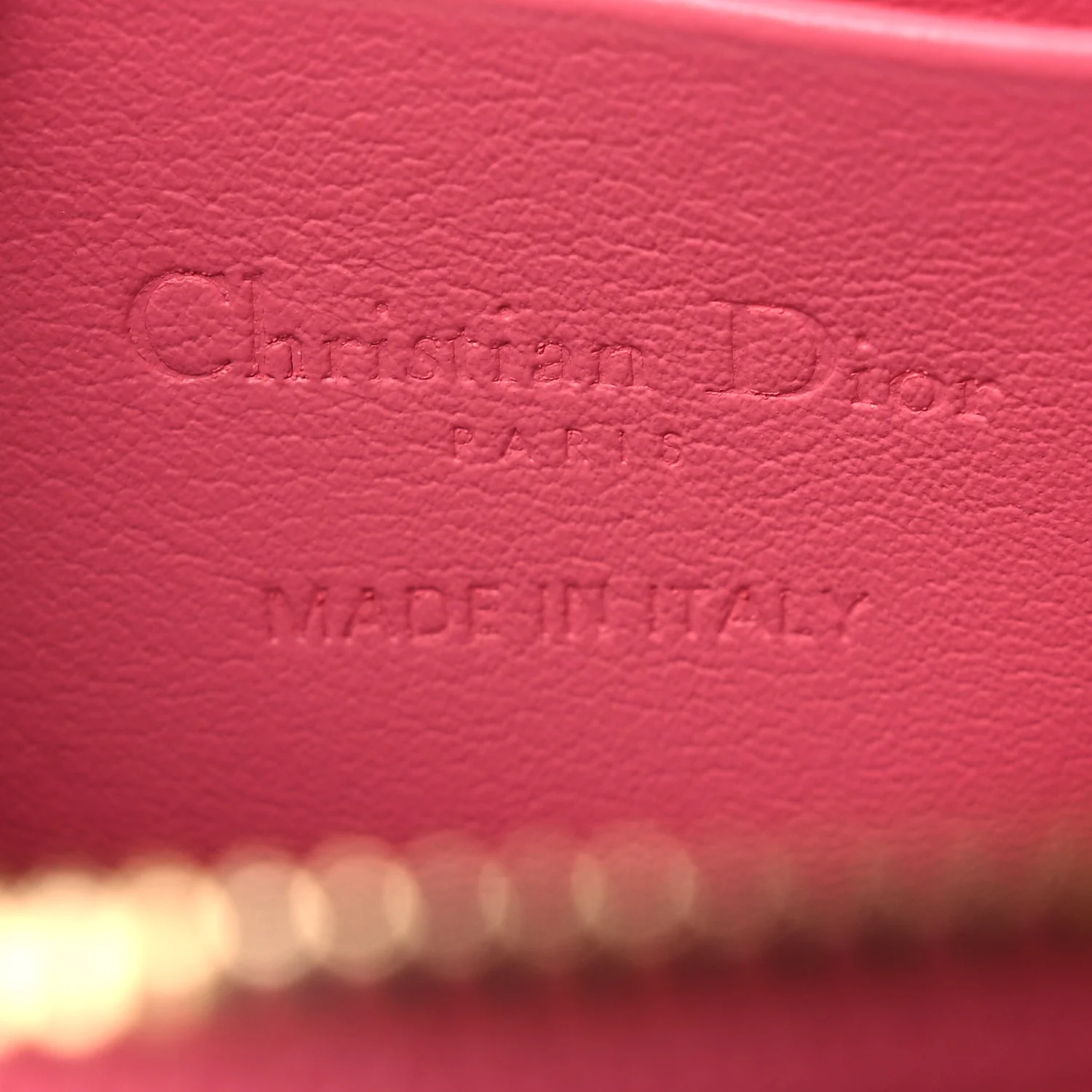 Patent Cannage Lady Dior Phone Holder Pink - Image 6