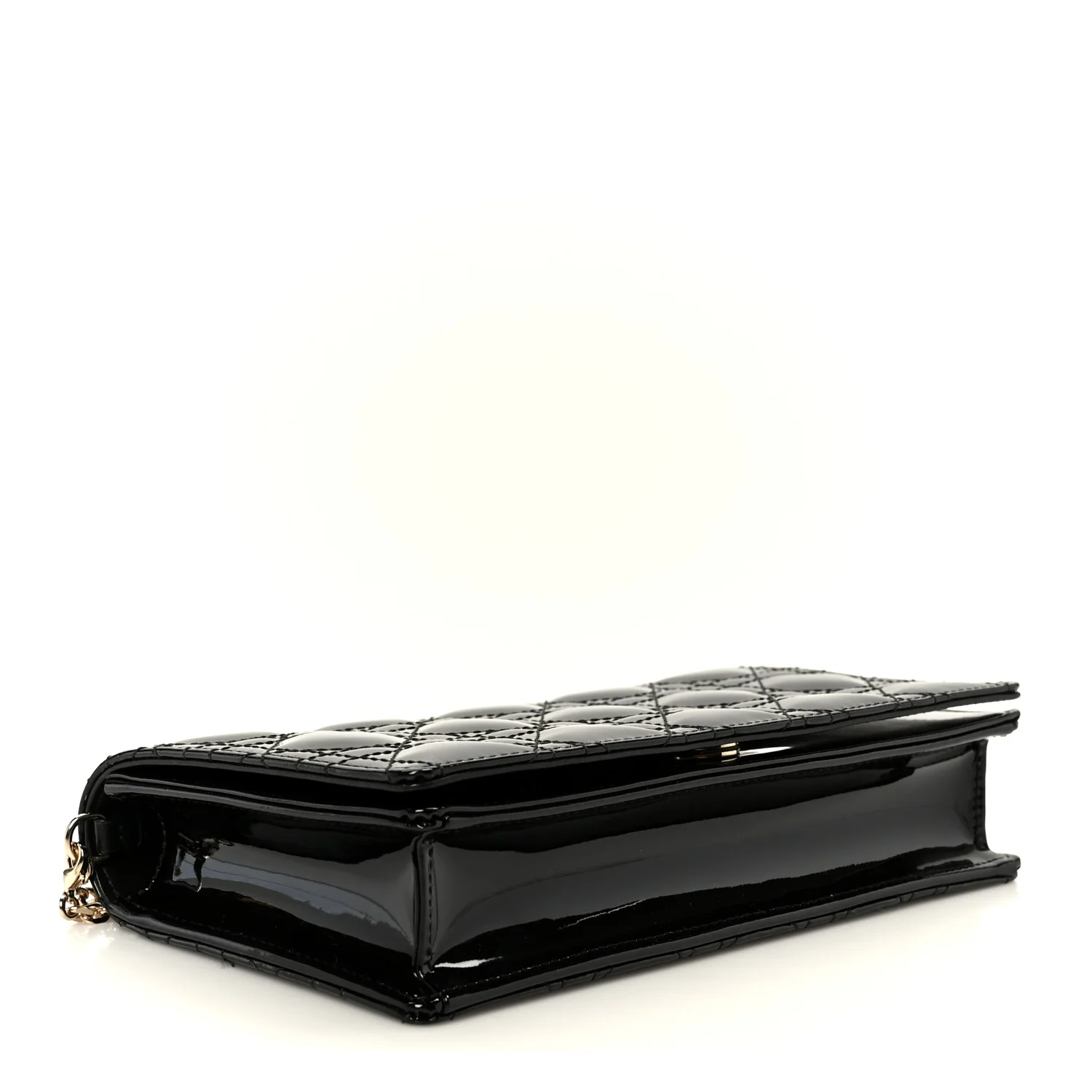 Patent Cannage Lady Dior Pouch Black - Image 5