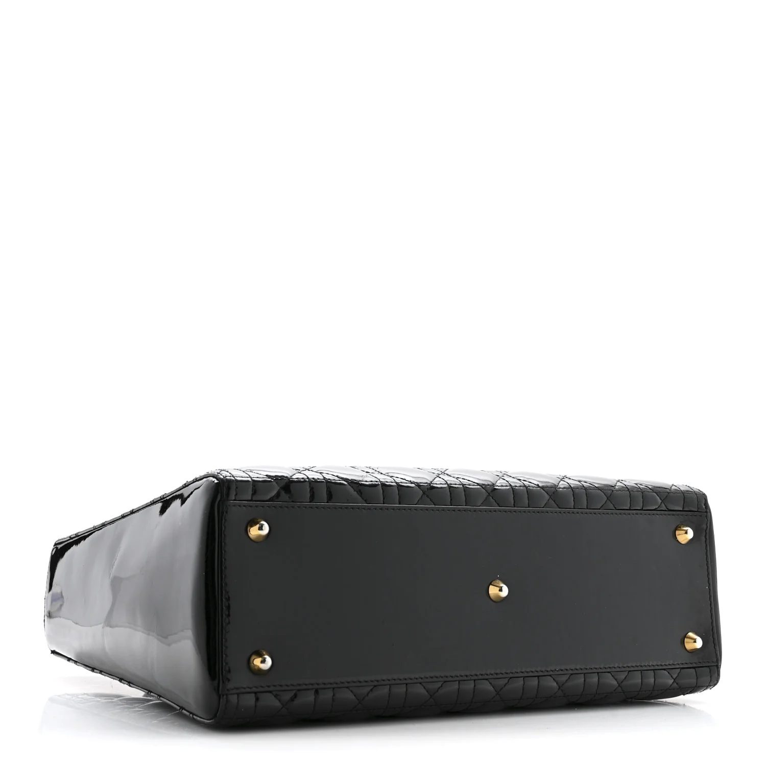 Patent Cannage Large Lady Dior Black - Image 4
