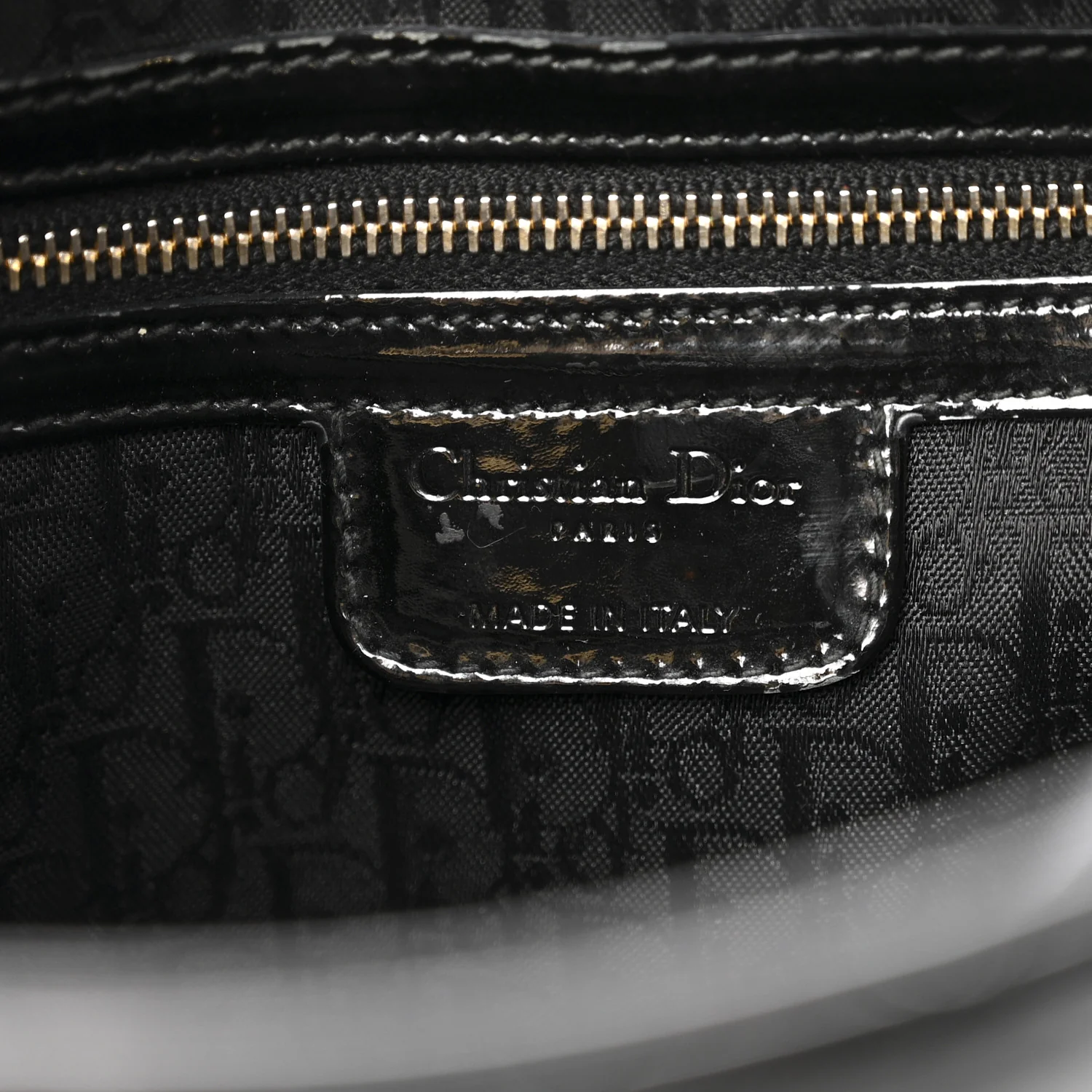 Patent Cannage Large Lady Dior Black - Image 6