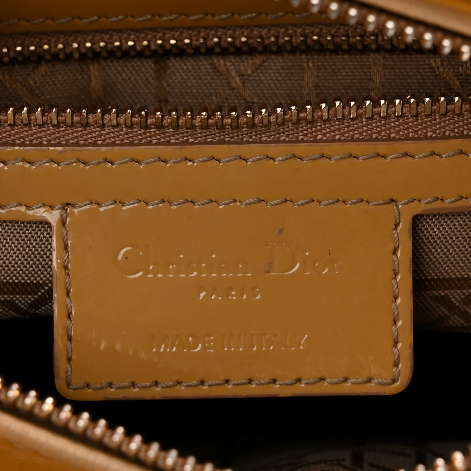 Patent Cannage Medium Lady Dior Beige - Image 6