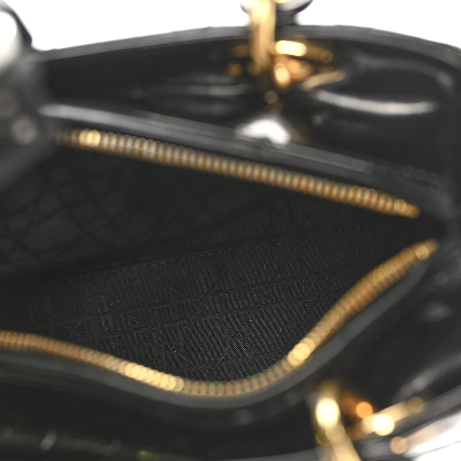 Patent Cannage Medium Lady Dior Black - Image 5