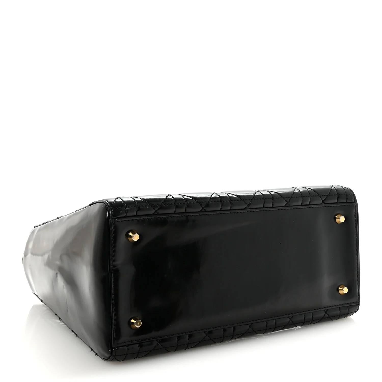 Patent Cannage Medium Lady Dior Black - Image 4