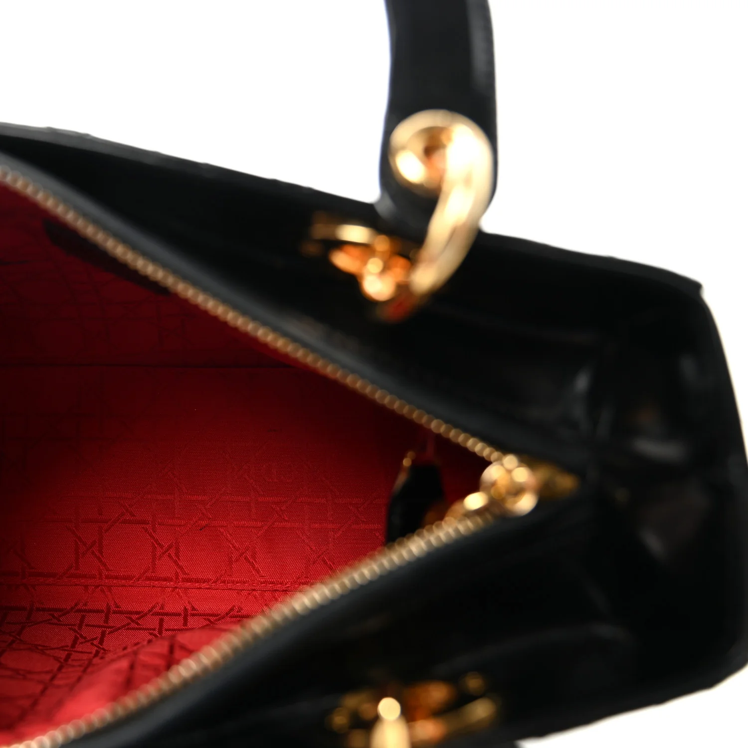 Patent Cannage Medium Lady Dior Black - Image 5