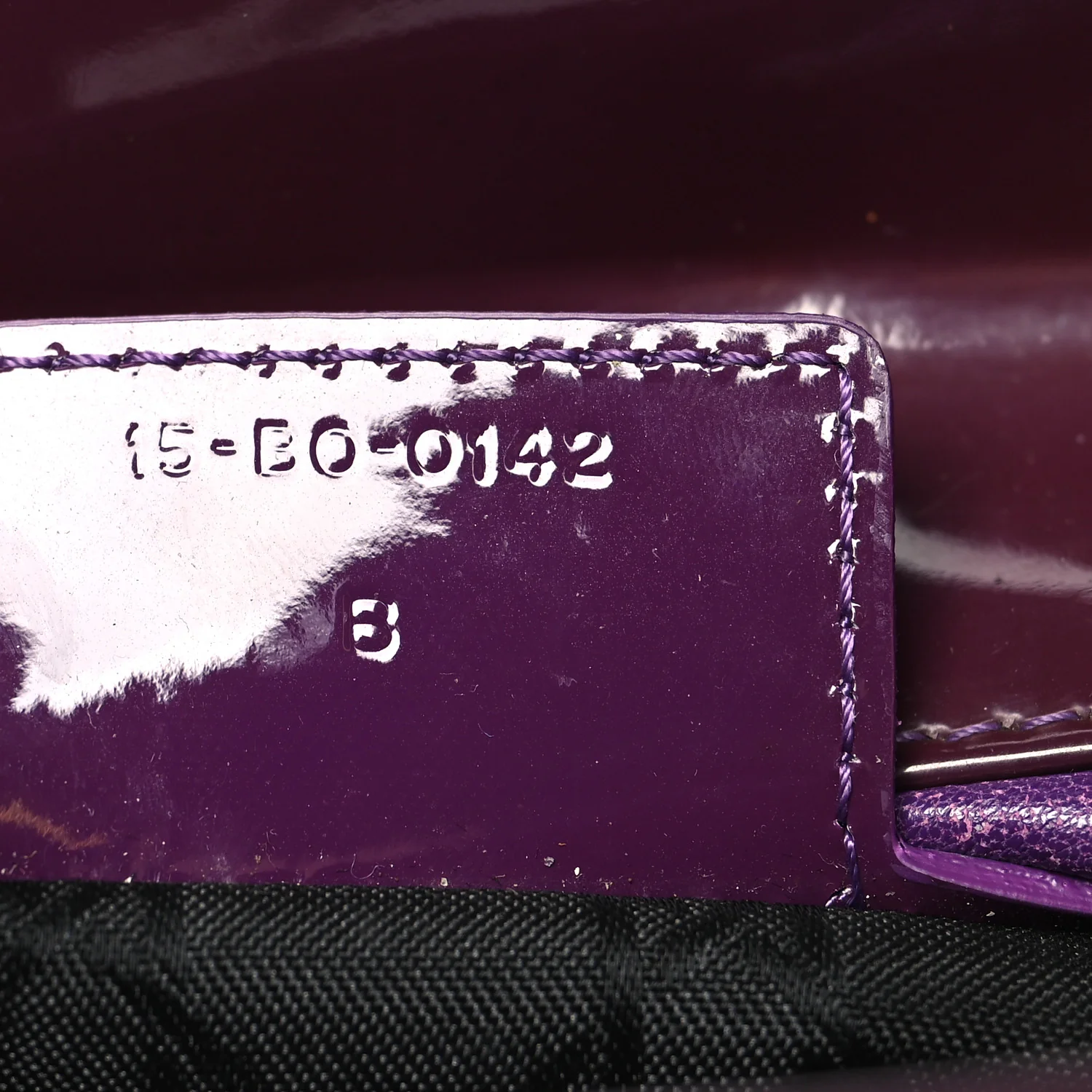 Patent Cannage Medium Lady Dior Purple - Image 7