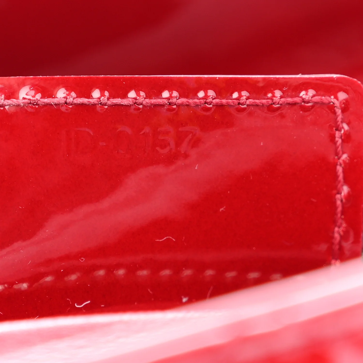 Patent Cannage Medium Lady Dior Red - Image 7