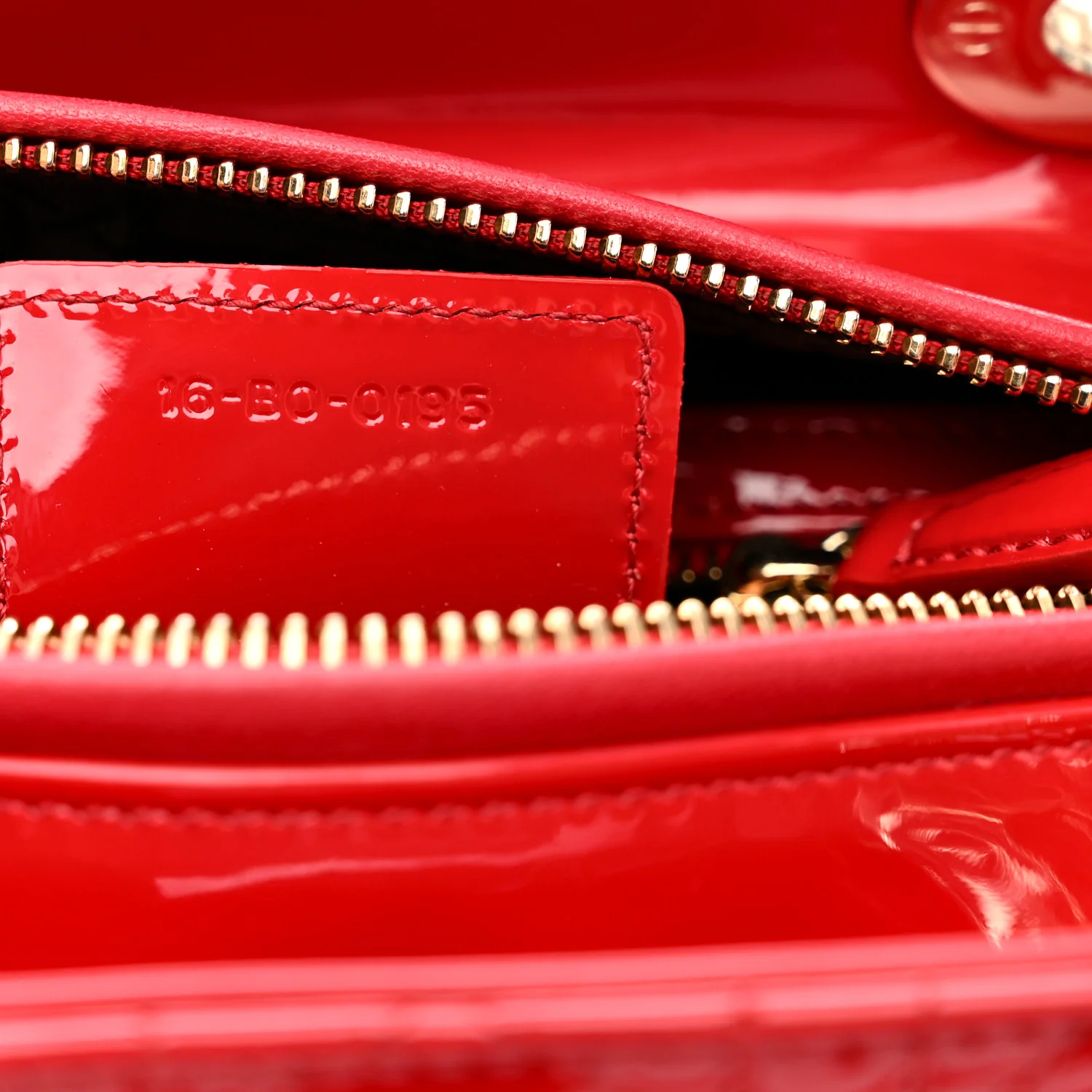 Patent Cannage Medium Lady Dior Red - Image 7