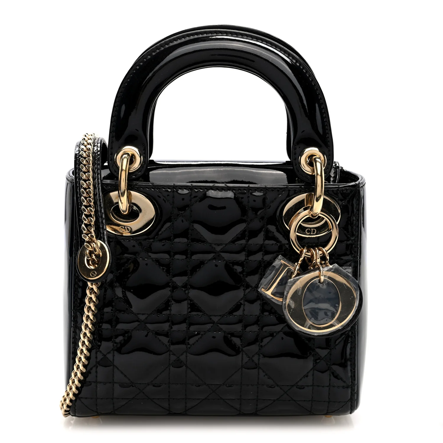 Patent Cannage Mini Lady Dior Black - Image 7