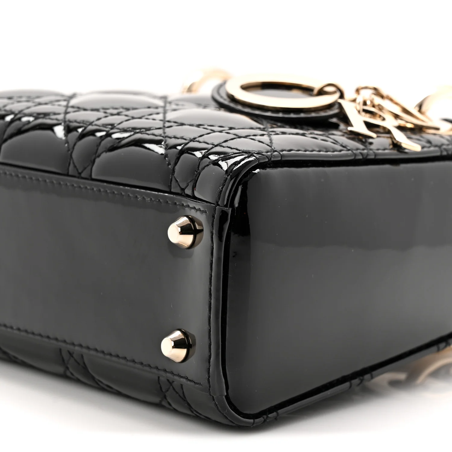 Patent Cannage Mini Lady Dior Black - Image 10