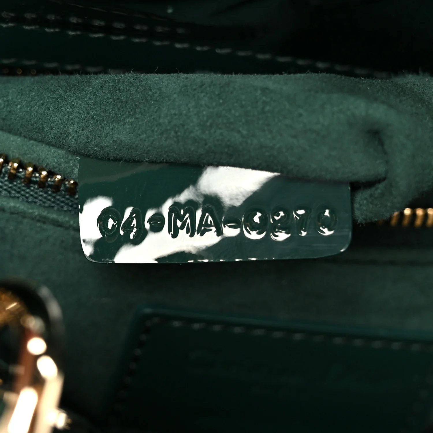 Patent Cannage Mini Lady Dior Pine Green - Image 7