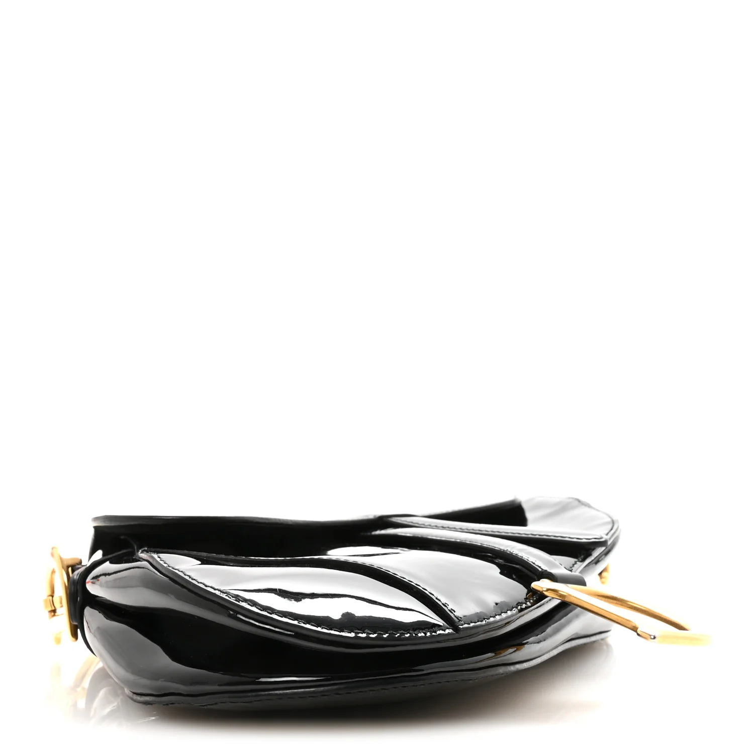 Patent Saddle Bag Black - Image 4