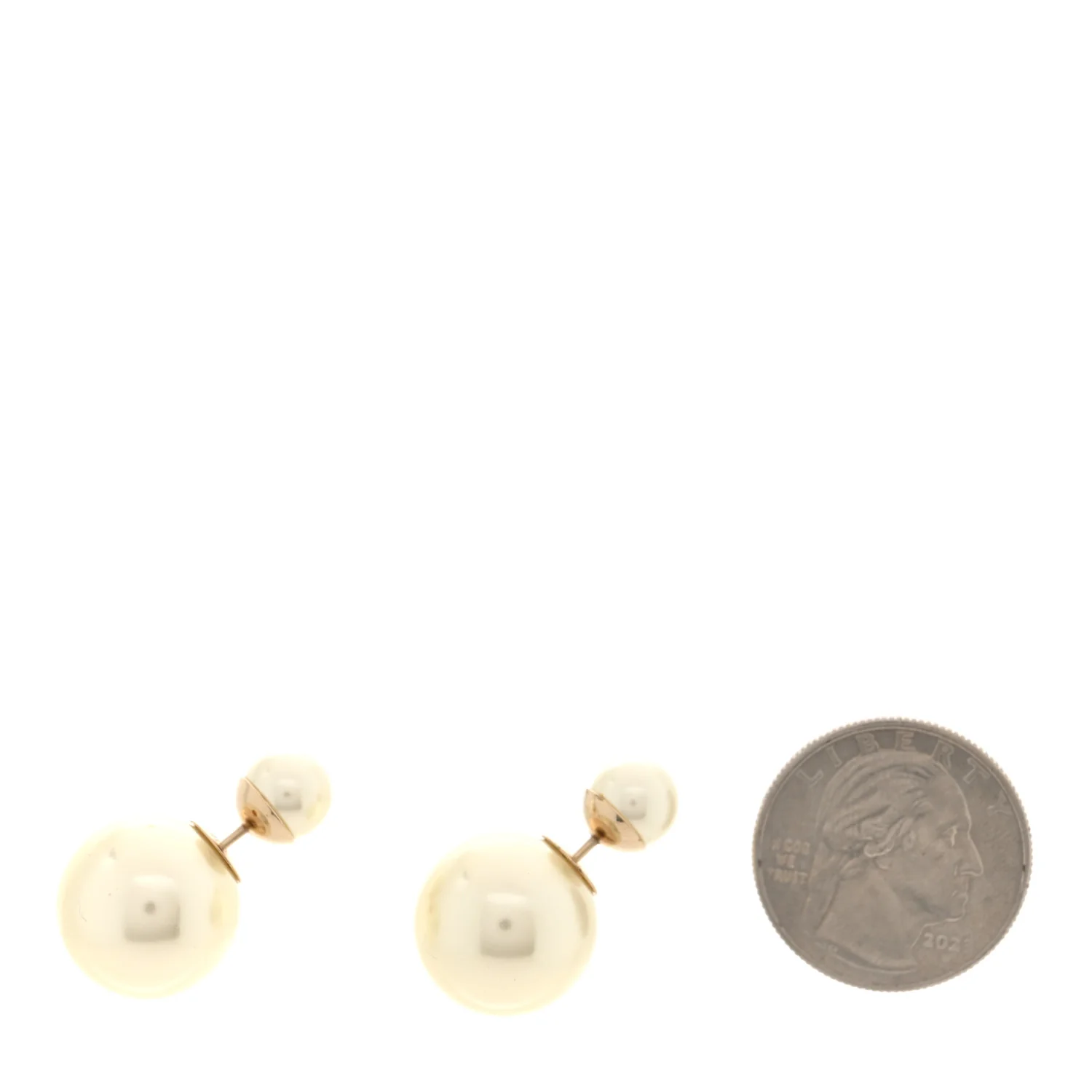 Pearl Mise En Dior Tribal Earrings Gold - Image 2